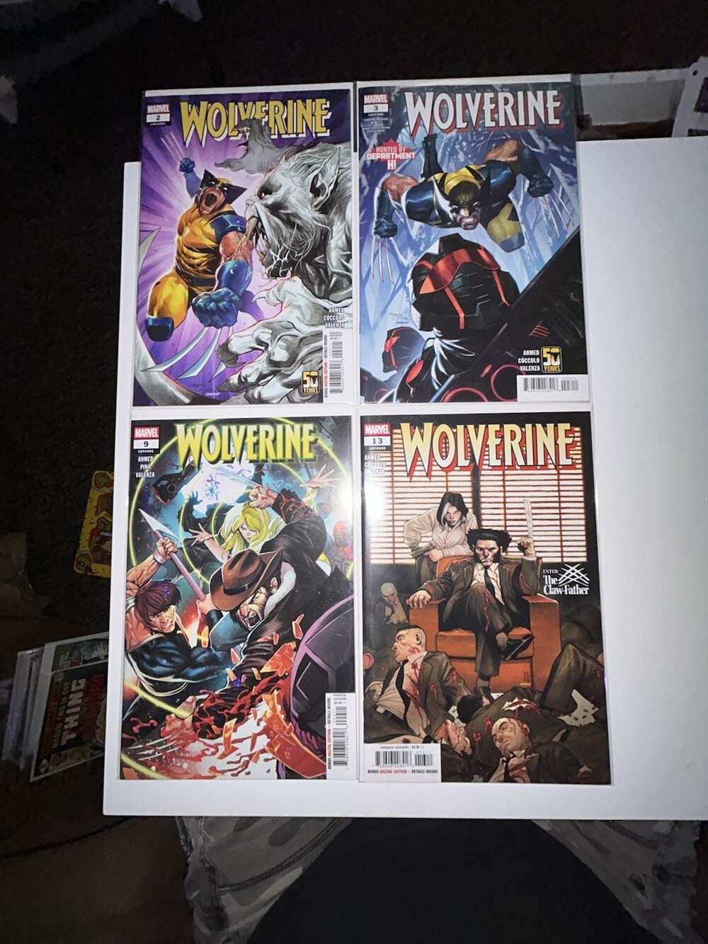 Marvel Comics Wolverine Comic Book Lot Issues 2 3 9 11 and 13
